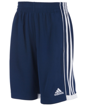 boys navy adidas shorts