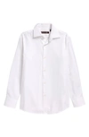 Michael Kors Boys' Tonal Stripe Dress Shirt - Big Kid In White