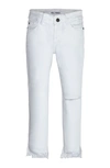Dl Girls' Chloe Skinny Raw-hem Jeans In White