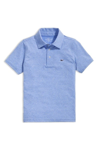 Vineyard Vines Kids' St. Jean Stripe Sankaty Performance Polo In Coastline