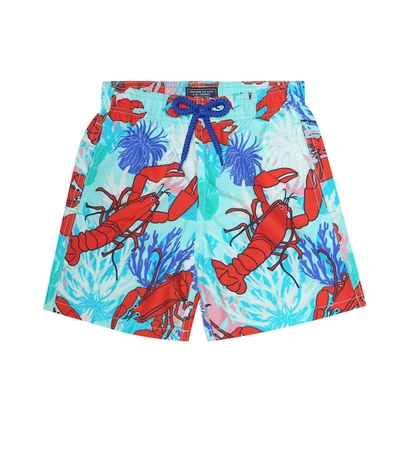 Vilebrequin Kids' Little Boy's & Boy's Lobster Print Swim Trunks In Rouge Medi