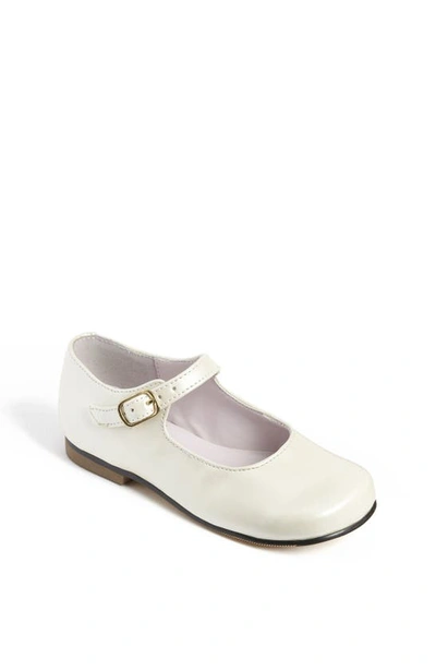 Nina Girls' Bonnett Leather Mary Jane Shoes - Walker, Toddler, Little Kid In White Leather