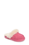 Ugg Girls' Cozy Ii Suede & Shearling Slippers - Little Kid, Big Kid In Pink Azalea