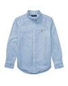Ralph Lauren Cotton Oxford Sport Shirt In Blue