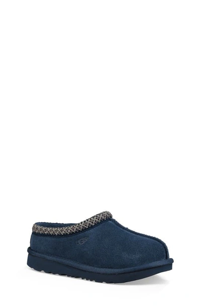 Ugg Unisex Tasman Ii Suede Slippers - Little Kid, Big Kid In New Navy