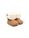 Ugg Babies' Ramona Suede Boot W/ Shearling Cuff, Toddler In Chestnut