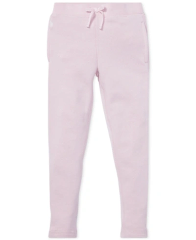 Ralph Lauren Kids' Toddler Girls French Terry Leggings In Hint Of Pink