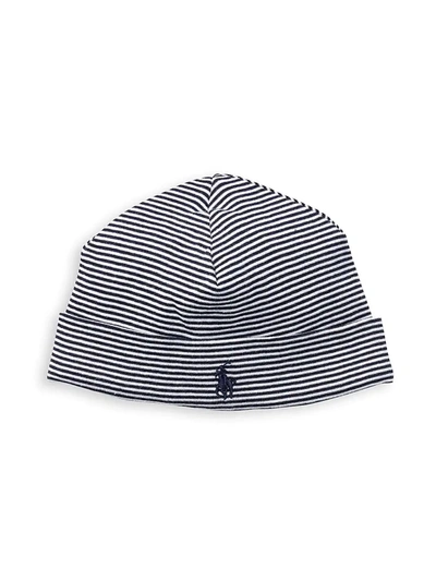 Polo Ralph Lauren Unisex Striped Hat - Baby In Navy
