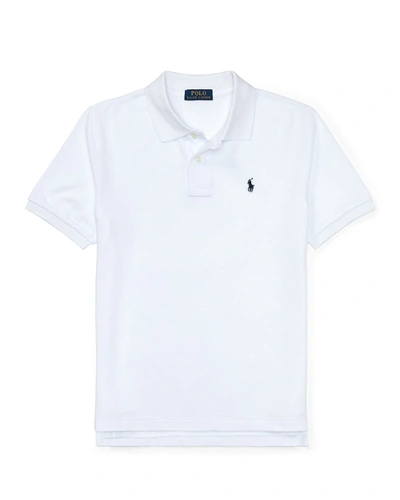 Polo Ralph Lauren Kids' Short-sleeve Logo Embroidery Polo Shirt In White
