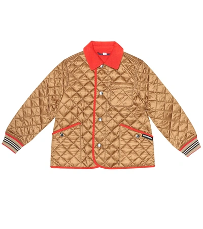 Burberry Boys' Culford Quilted Bomber Jacket - Little Kid, Big Kid In Metallic