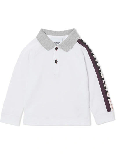 Burberry Kids' Duncan Printed Cotton Shirt In White
