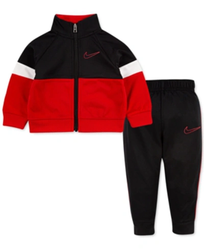 Nike Boys' Color-block Track Jacket & Jogger Pants Set - Little Kid In Black