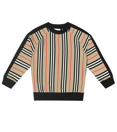 Burberry Kids' Icon Stripe 套头衫 In Beige