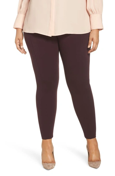 Liverpool Los Angeles Plus Reese Pintuck Ponte Leggings In Meritage