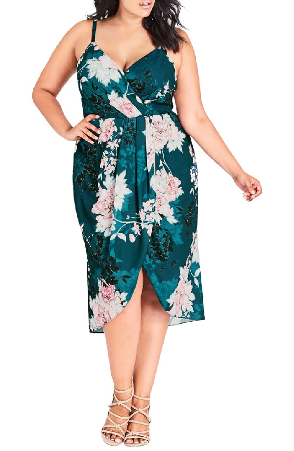 city chic faux wrap dress