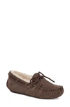 Ugg Dakota Classic Suede Tie Slipper In Espresso Brown