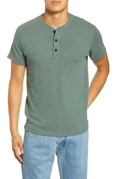 Rag & Bone Slim Fit Henley In Forest