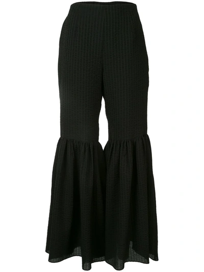 Goen J Pleated Woven Kick-flare Pants In Black | ModeSens Goen J Pleated Woven Kick-flare Pants In Black | ModeSens