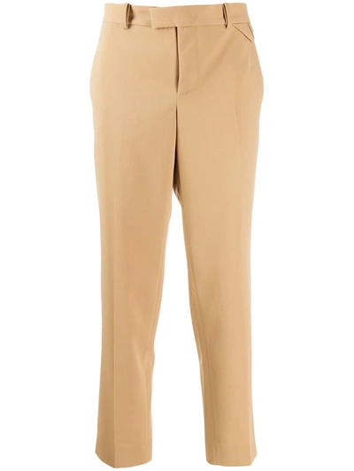 Bottega Veneta Slim-fit Tailored Trousers In Neutrals