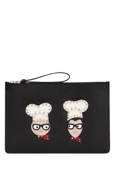 Dolce & Gabbana Embellished Clutch Bag In 80999
