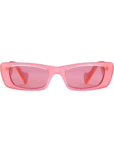 Gucci Rectangular Frame Sunglasses In 003