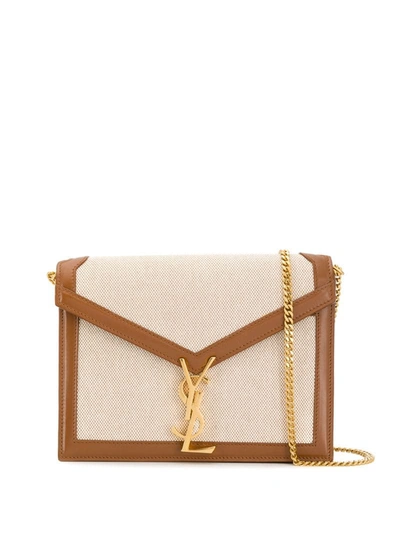 Saint Laurent Cassandra Shoulder Bag In Brown