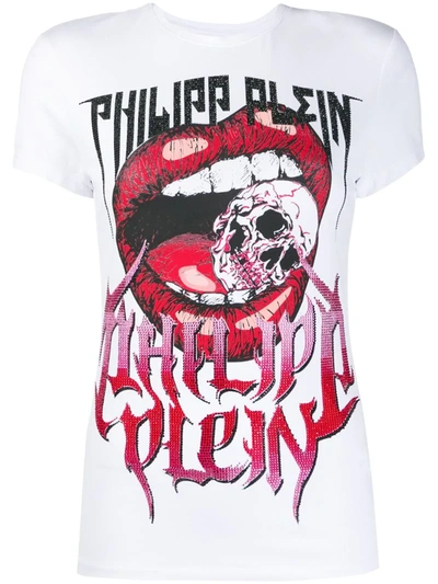 Philipp Plein Rock Pp Slim-fit T-shirt In White
