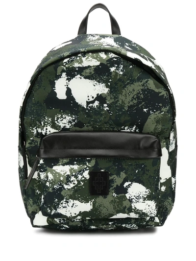 Marcelo Burlon County Of Milan Camouflage Backpack In Green