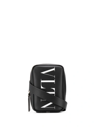 Valentino Garavani Vltn Logo Crossbody Bag In Black