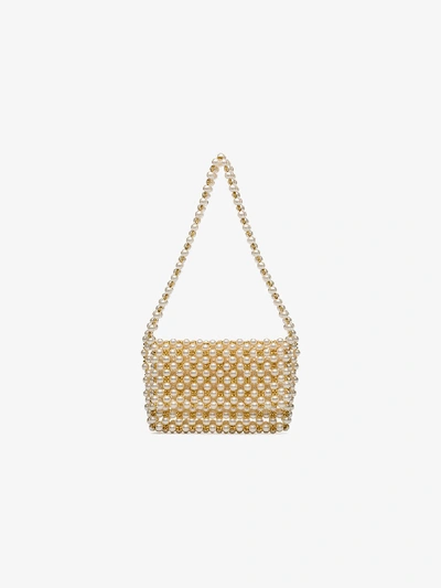 Vanina Mist Pearl-embellished Mini Bag In Neutrals