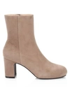 Stuart Weitzman Women's Gianella Suede Ankle Boots In Taupe