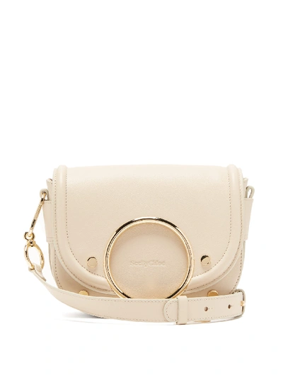 See By Chloé Mara Grained Leather Cross-body Bag In 24h Cement Beige