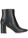 Tory Burch Plaque Heel Boots In Black