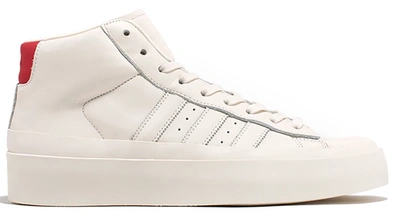 Pre-owned Adidas Originals  Pro Model 424 On Fairfax In Chalk White/chalk White/chalk White