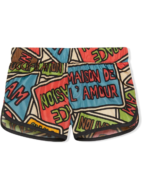 gucci baby swim trunks