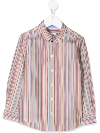 Paul Smith Junior Kids' Multicolor Boy Striped Shirt