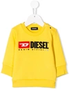 Diesel Babies' Screwdivision Sweatshirt In Yellow