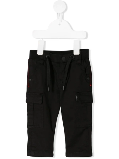 Givenchy Babies' Cargo Model Trousers In Nero