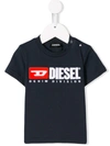 Diesel Babies' Cotton T-shirt In Blue