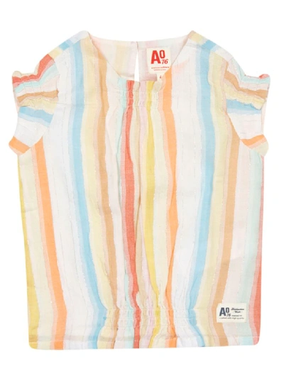 Ao76 Kids' Striped Top In Multicolor