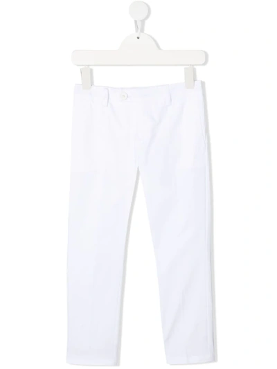 Dondup Teen Straight-leg Chino Trousers In Unica