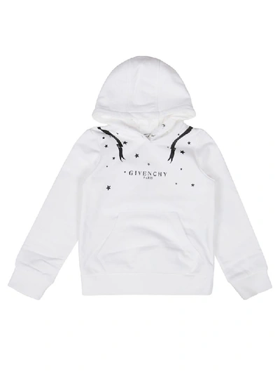 Givenchy Kids' Star Hoodie In White ModeSens