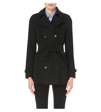 Burberry The Sandringham Short Cotton gabardine Trench Coat In