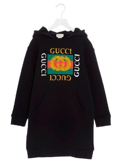 Gucci Kids' Dress In Black