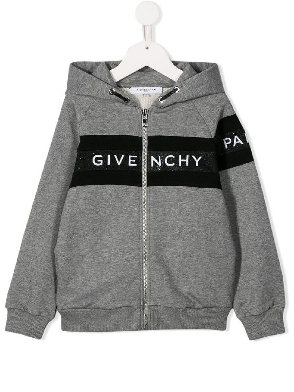 Givenchy Kids' Hoodie Sweatshirt In Grey | ModeSens