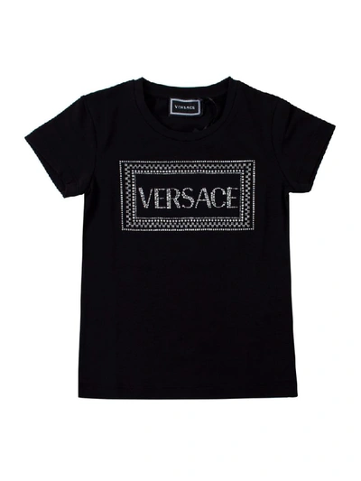 Young Versace Kids'  In Black