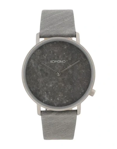 Komono Wrist Watch In Grey