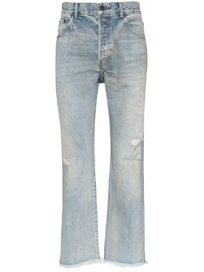 John Elliott The Kane 2 Distressed Jeans In Blue