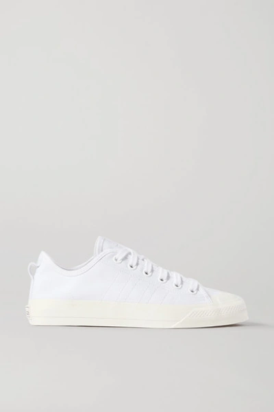 Adidas Originals Nizza Rf Canvas Sneakers In White