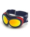 Moncler Men's Mirrored Ski Goggles In Blue/smoke Mirror